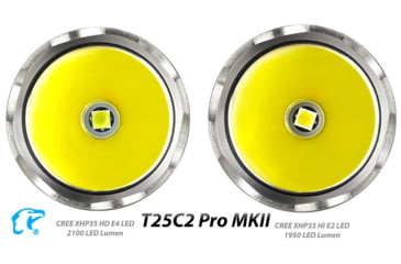 Image of EAGTAC T25C2 MKII Pro Flashlight, XHP35 HD NW LED, 1860lm, Black, T25C2-MKII-XHP35-HD-PRO-NW