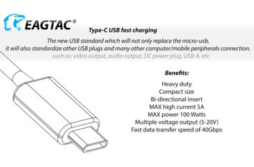 Image of EAGTAC T25L-R MKII Flashlight Kit, XHP35 HD CW LED, 2200lm, Black, Medium 4110
