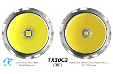 Image of Eagtac TX30C2, XHP35 HD CW LED, 2000 lumens, Black, Flashlight Kit, 2939