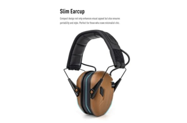 Image of Earmor Sport Shooting ElectronicEar Muffs w/ Foam Earpads, 22dB, Coyote Brown, M300A-CB