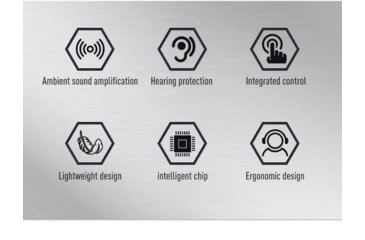 Image of Earmor Sport Shooting ElectronicEar Muffs w/ Foam Earpads, 22dB, Tactical Black, M300A-BK