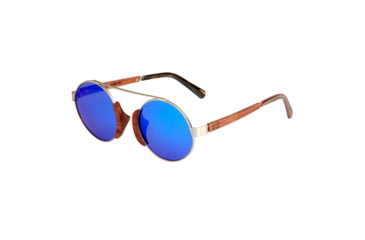 Image of Earth Anakena Sunglasses, Brown Frame, Blue Polarized Lens, Brown/Blue, One Size, ESG038R