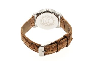 Image of Canopies Wood Watch,33mm,Yellow Dial,Khaki/Tan Leather Band