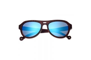 Image of Earth Coronado Ebony Wood Sunglasses, Red Stripe Wood, ESG019RB