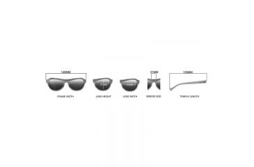 Image of Earth Coronado Ebony Wood Sunglasses, Red Stripe Wood, ESG019RB