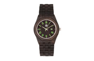 Image of Earth Wood Baobab Bracelet Watch w/Date, Dark Brown, ETHEW5502
