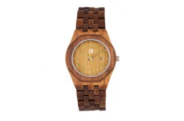 Image of Earth Wood Baobab Bracelet Watch w/Date, Olive, ETHEW5504
