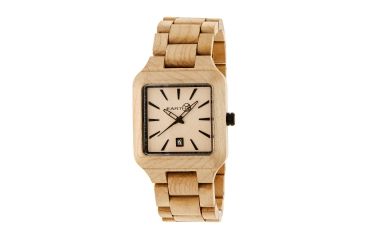 Image of Earth Wood Arapaho Bracelet Watch w/Date, Khaki/Tan, One Size, ETHEW3601