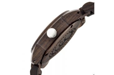 Image of Earth Wood Heartwood Bracelet Watch w/Date, Dark Brown, One Size, ETHEW1502