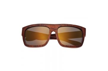 Image of Earth Hermosa Ebony Wood Sunglasses, Orange Stripe Wood, ESG097OB