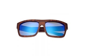 Image of Earth Hermosa Ebony Wood Sunglasses, Red Stripe Wood, ESG097RB