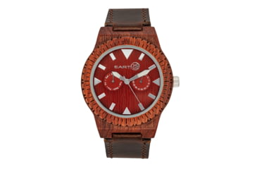 Image of Earth Hyperion Watch, Red/Dark Brown, One Size, ETHEW5903
