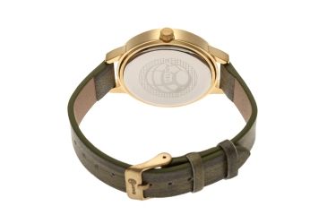 Image of Ladies Autumn Watch,40mm,Brushed Metal Gold Bezel,Olive Band
