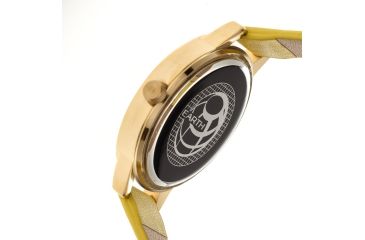 Image of Ladies Autumn Watch,40mm,Brushed Metal Gold Bezel,Yellow Band