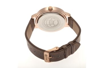 Image of Ladies Autumn Watch,40mm,Brushed Metal Rose Gold Bezel,Brown Band