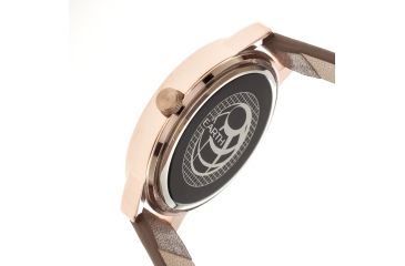 Image of Ladies Autumn Watch,40mm,Brushed Metal Rose Gold Bezel,Brown Band