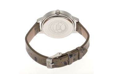 Image of Ladies Autumn Watch,40mm,Brushed Metal Silver Bezel,Dark Brown Band
