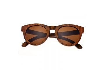 Image of Earth Manhattan Bamboo Wood Sunglasses, Brown Stripe Wood ESG007WB