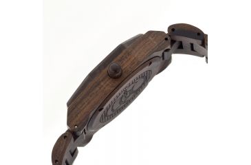 Image of Earth Medullary Ray Wooden Watch, Dark Brown, Unisex ETHEW1902
