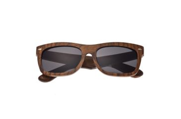 Image of Earth Portsmouth Bamboo Wood Sunglasses, Brown Stripe Wood ESG502WB
