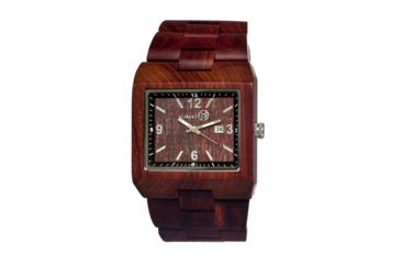 Image of Earth Rhizomes Wooden Unisex Watch, Red ETHEW1203