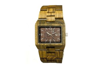 Image of Earth Rhizomes Wooden Unisex Watch, Olive ETHEW1204