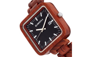 Image of Earth Wood Berkshire Bracelet Watch w/Date, Red, One Size, ETHEW5703