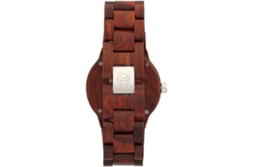 Image of Earth Wood Biscayne Bracelet Watch w/Date, Red, One Size, ETHEW4203