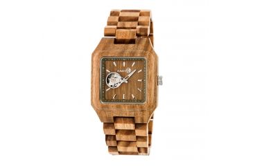 Image of Earth Wood Black Rock Automatic Bracelet Watch, Olive ETHEW4404