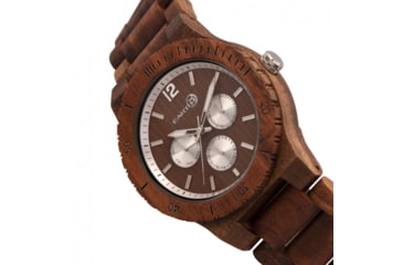 Image of Earth Wood Bonsai Bracelet Watch w/Day/Date, Olive, One Size, ETHEW5304