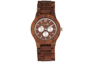 Image of Earth Wood Bonsai Bracelet Watch w/Day/Date, Olive, One Size, ETHEW5304