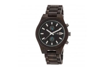 Image of Earth Wood Bracelet Watch w/Date, Dark Brown/Dark Brown ETHEW5102