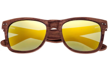 Image of Earth Wood Cape Cod Sunglasses, Red Rosewood Frame, Yellow Lens, Polarized, One Size, ESG060R