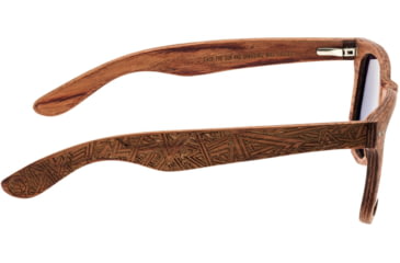 Image of Earth Wood Cape Cod Sunglasses, Red Rosewood Frame, Yellow Lens, Polarized, One Size, ESG060R