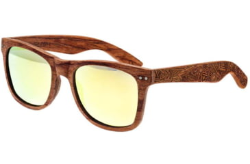 Image of Earth Wood Cape Cod Sunglasses, Red Rosewood Frame, Yellow Lens, Polarized, One Size, ESG060R