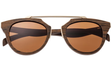 Image of Earth Wood Ceira Polarized Sunglass, Brown/Brown, One Size, ESG021BN