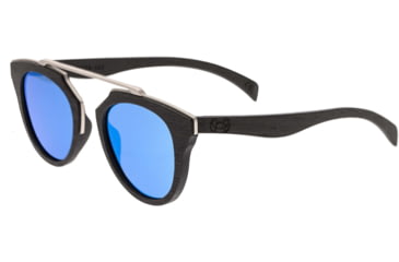 Image of Earth Wood Ceira Polarized Sunglass, Espresso/Blue, One Size, ESG021BL