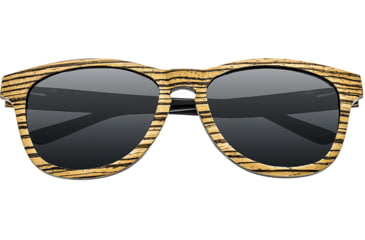 Image of Earth Wood Cove Polarized Sunglass, Zebrawood/Black, One Size, ESG010GR