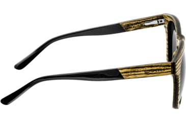 Image of Earth Wood Cove Polarized Sunglass, Zebrawood/Black, One Size, ESG010GR