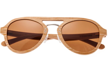 Image of Earth Wood Cruz Polarized Sunglass, Bamboo/Brown, One Size, ESG023BN