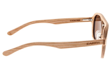 Image of Earth Wood Cruz Polarized Sunglass, Bamboo/Brown, One Size, ESG023BN