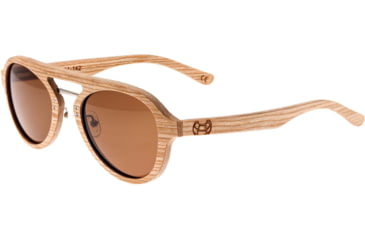 Image of Earth Wood Cruz Polarized Sunglass, Bamboo/Brown, One Size, ESG023BN