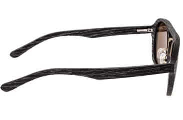 Image of Earth Wood Cruz Polarized Sunglass, Black Stripe/Gold, One Size, ESG023GD