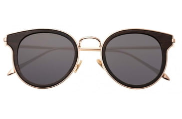 Image of Earth Wood Derawan Sunglasses, Espresso Frames, Black Lens, Polarized, One Size, ESG029E