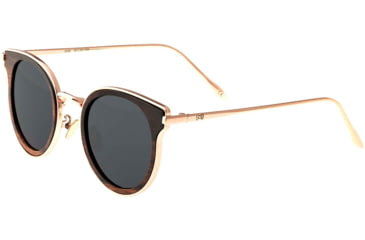 Image of Earth Wood Derawan Sunglasses, Espresso Frames, Black Lens, Polarized, One Size, ESG029E