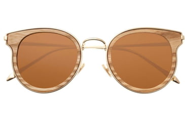 Image of Earth Wood Derawan Sunglasses, Walnut Frame, Brown Lens, Polarized, One Size, ESG029W