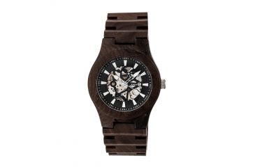 Image of Earth Wood Gobi Automatic Skeleton Bracelet Watch, Dark Brown/Dark Brown ETHEW4302