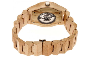 Image of Earth Wood Gobi Automatic Skeleton Bracelet Watch, Khaki/Tan, One Size, ETHEW4301