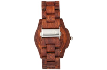 Image of Earth Wood Heartwood Bracelet Watch w/Date, Red, One Size, ETHEW1503