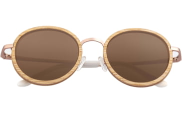 Image of Earth Wood Himara Sunglasses, Oak Frame, Brown Lens, Polarized, One Size, ESG039OR